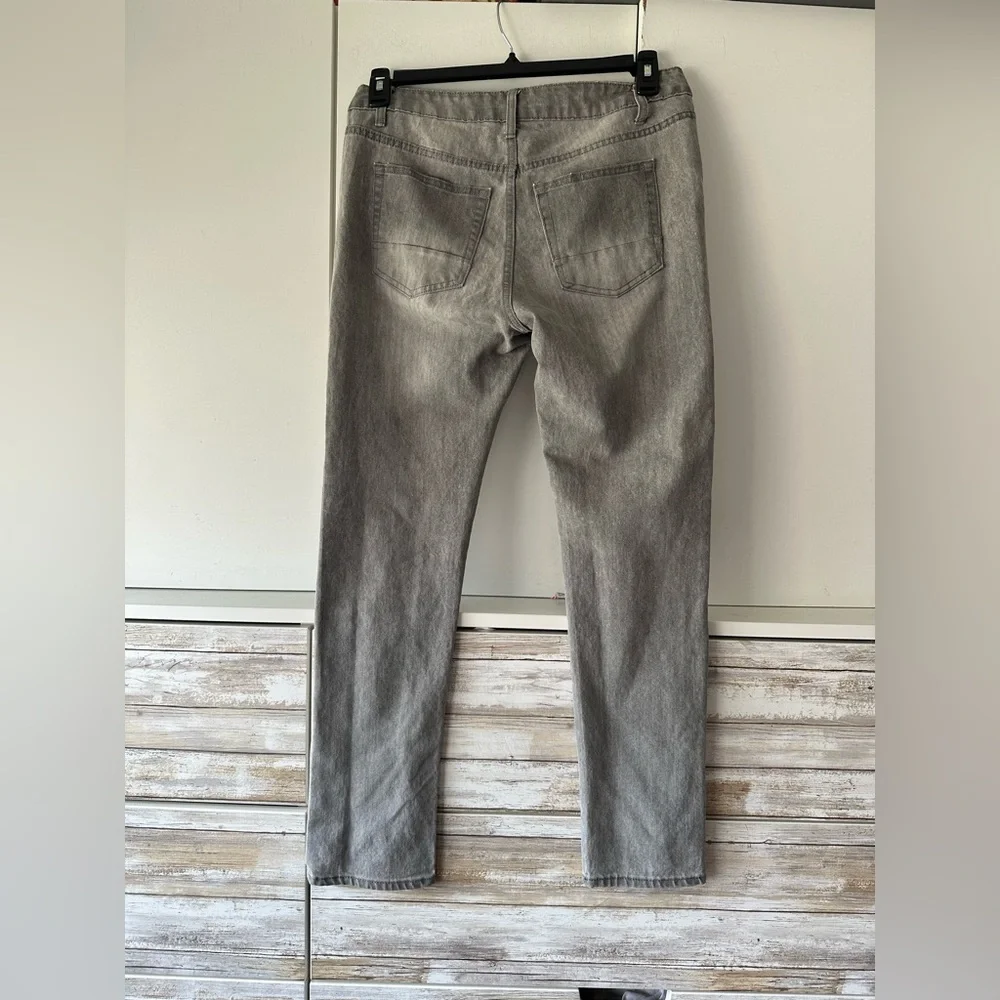 👖✨ WXYX MEGCO Nomad Slim Fit Gray Distressed Jeans W30 L30 Stretch
